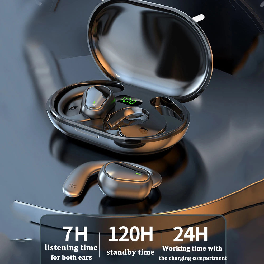 Bluetooth 5.3 Headphones Ear Hook Earphones Wireless Earphones HiFi Stereo Waterproof Headset Noise Reduction Earbuds for Xiaomi